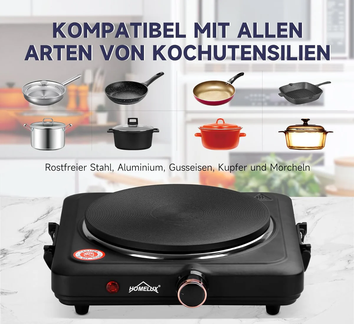 Safety features on modern hotplates 