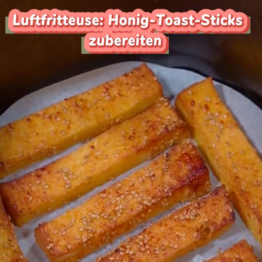 Honig-Toast-Sticks aus der Luftfritteuse – Einfach, schnell & unglaublich lecker!