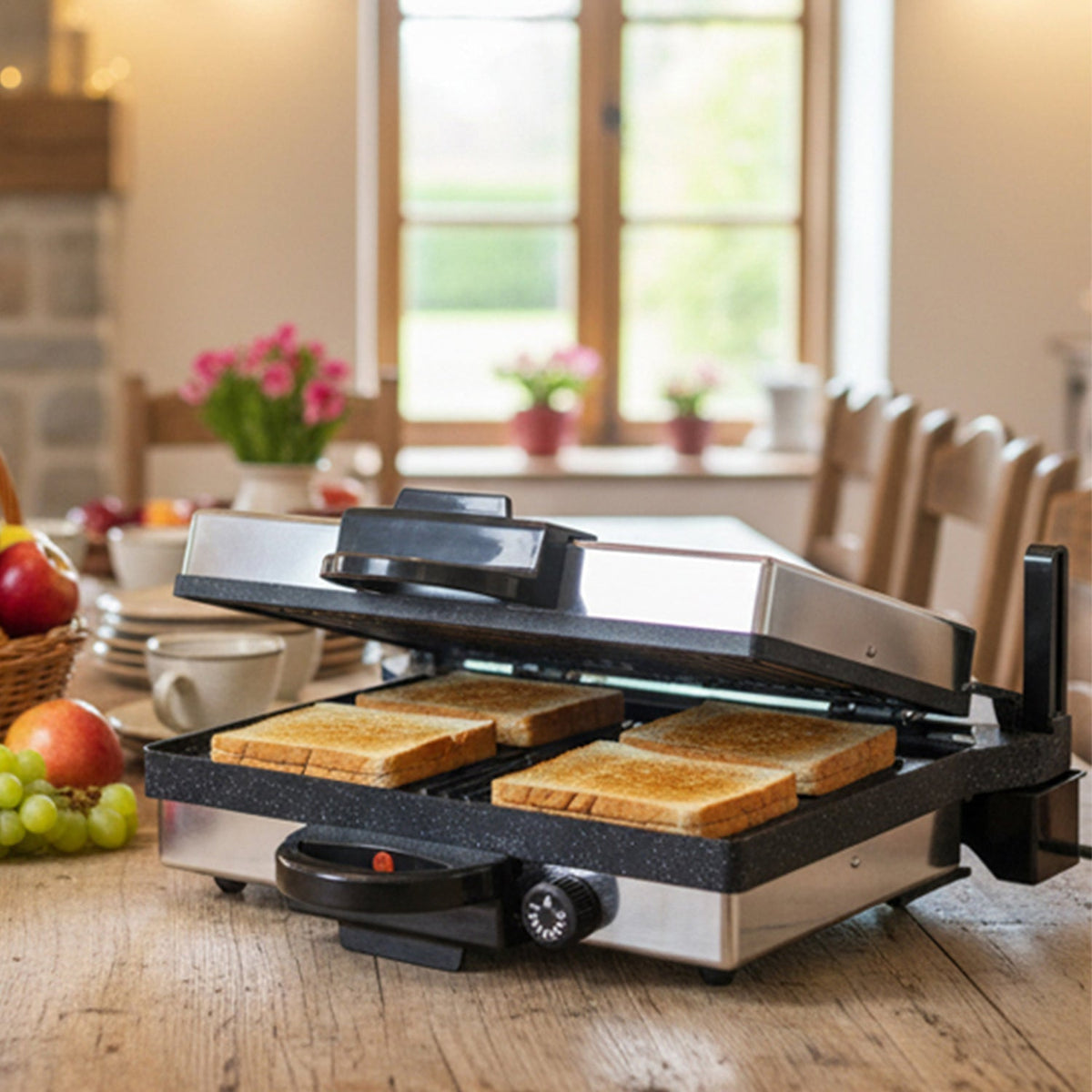 Scheffler 2000W 3-in-1 Kontaktgrill: Maximale Leistung für gesundes Braten und Teppanyaki