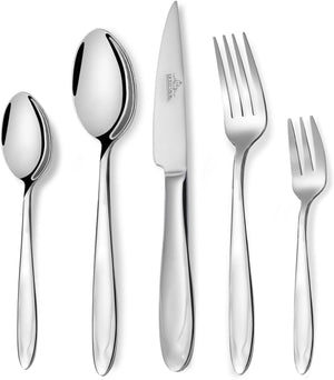 72-teiliges Besteckset aus glänzendem 18/10-Edelstahl für 12 Personen. Spülmaschinenfest & langlebig. Perfekt für jede Gelegenheit