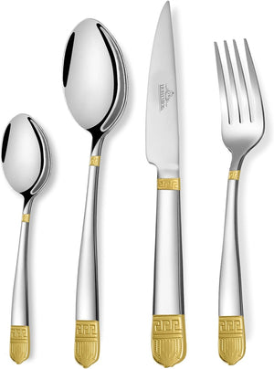 Besteckset 24  teilig Besteck Tafelbesteck Essbesteck Edelstahl