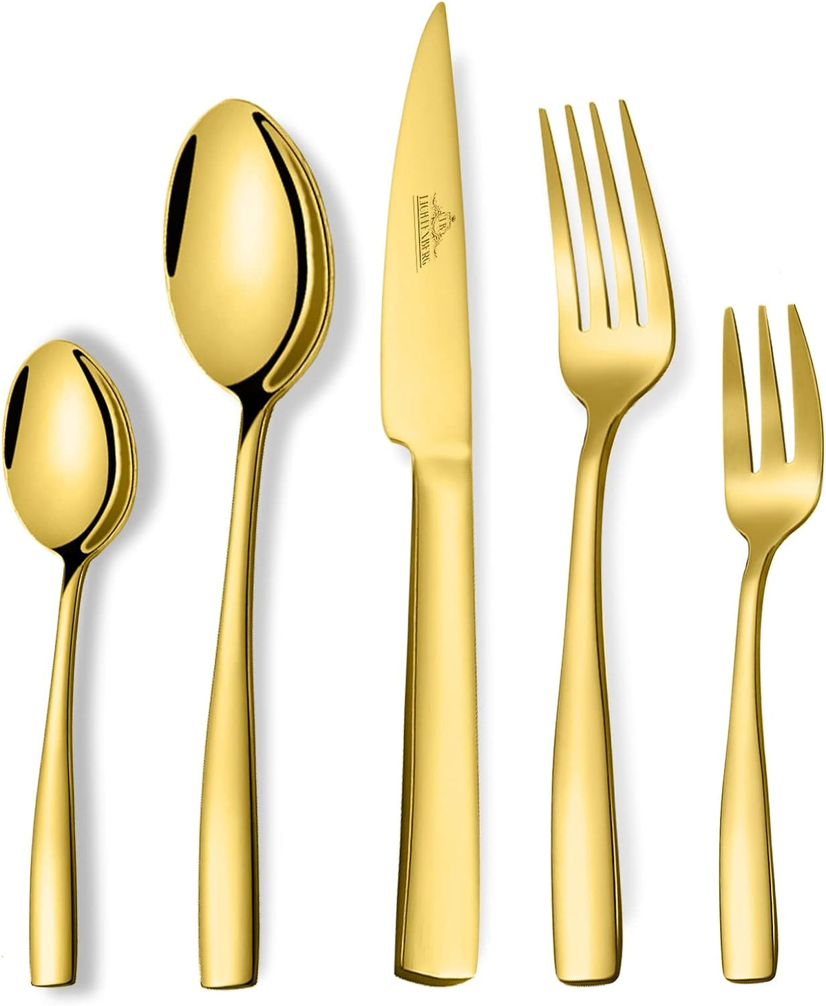 72-teiliges Besteckset aus glänzendem 18/10-Edelstahl für 12 Personen. Spülmaschinenfest & langlebig. Perfekt für jede Gelegenheit