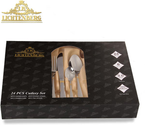 Besteckset 24  teilig Besteck Tafelbesteck Essbesteck Edelstahl