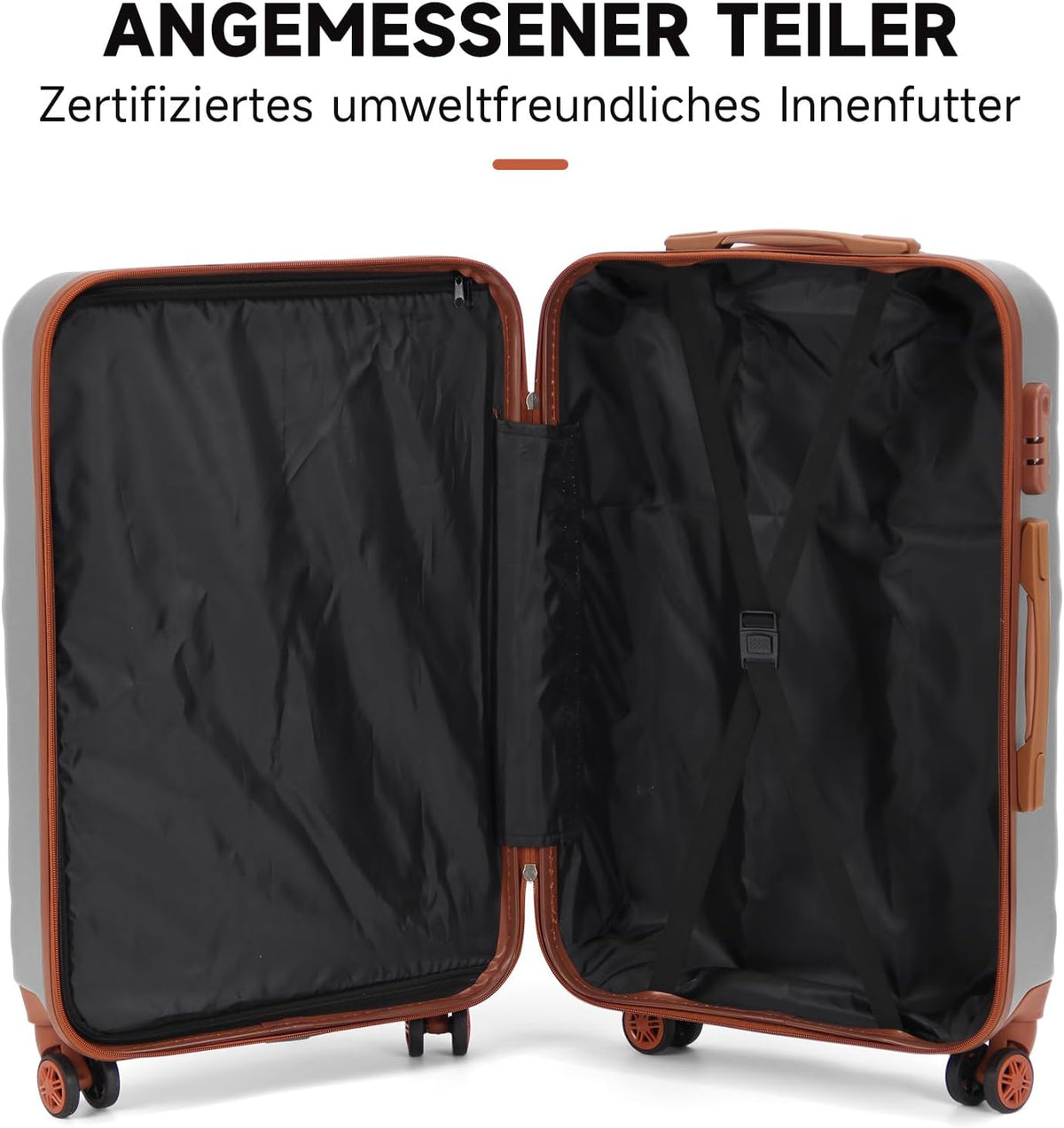 Reisekofferset aus ABS-Hartschale von HOMELUX, perfekt für Reisen