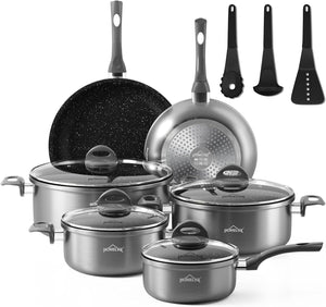 Topfset, HOMELUX Topfset Induktion 7 teilig, Induktions Töpfe Set,  Kochtopf-Set, Induktionsgeeignet