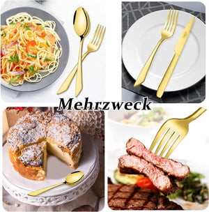 Besteckset 24  teilig Besteck Tafelbesteck Essbesteck Edelstahl
