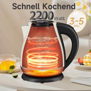 Thermometer-Wasserkocher mit Trockenlaufschutz