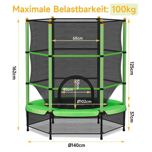 UV-beständiges Trampolin mit langlebigem Netzgewebe
