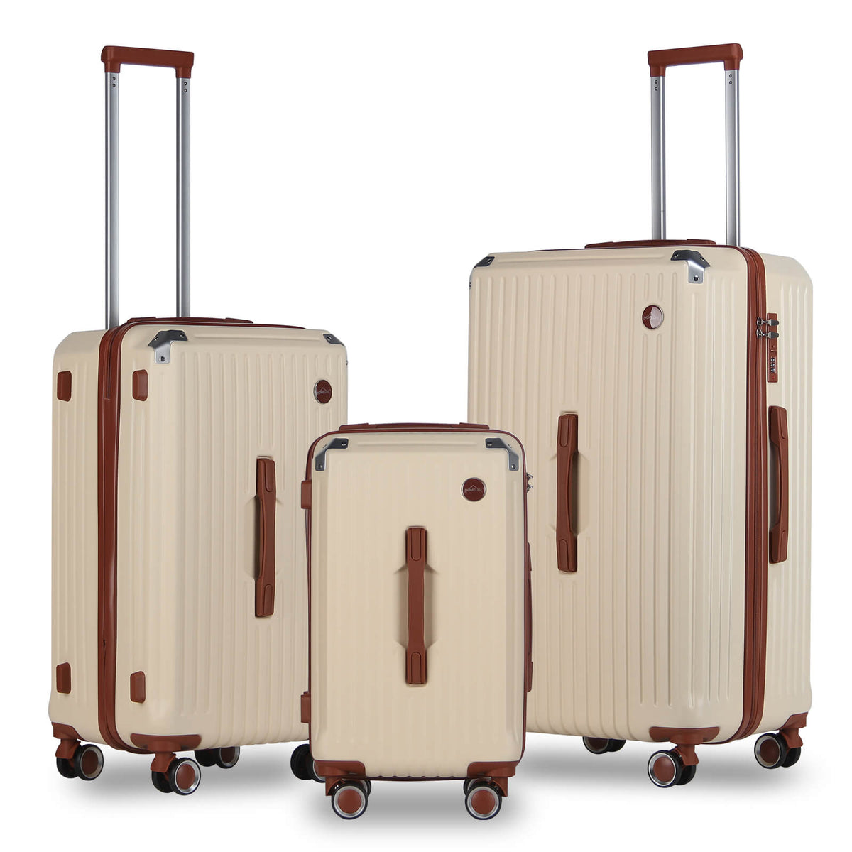3 Teilig Reisekoffer Kofferset Hartschalen Kofferset mit Rollen Trolley Reisekoffer Set mit TSA-Schloss