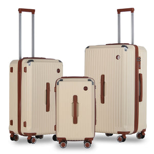 3 Teilig Reisekoffer Kofferset Hartschalen Kofferset mit Rollen Trolley Reisekoffer Set mit TSA-Schloss