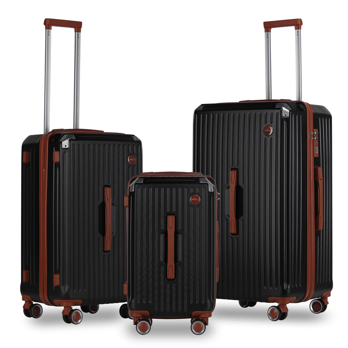 3 Teilig Reisekoffer Kofferset Hartschalen Kofferset mit Rollen Trolley Reisekoffer Set mit TSA-Schloss
