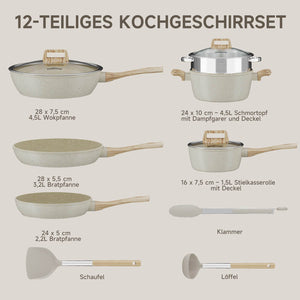 Edelstahl-Dämpfeinsatz 24 cm für gesundes Dämpfgaren