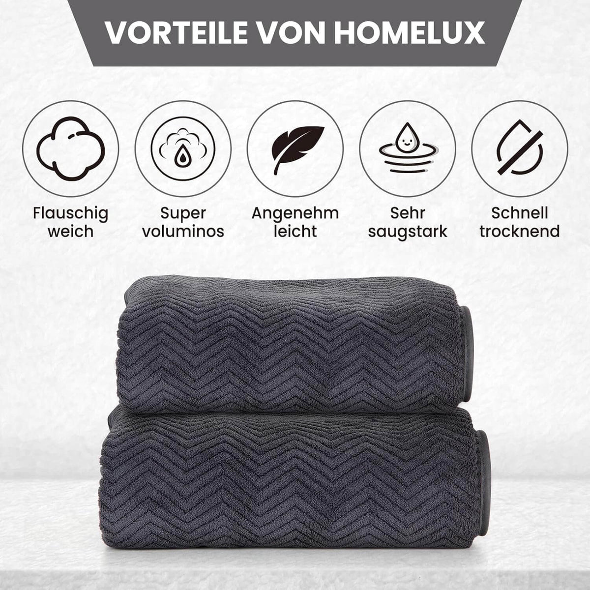 Weiches Handtuch-Set für Spa, Pool & Zuhause