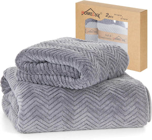 2-teiliges HOMELUX Set – Großzügige Handtuch-Größen