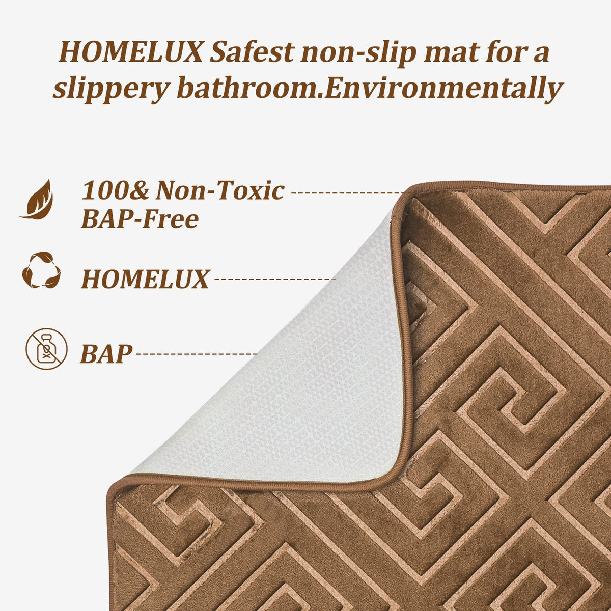 Ultra-absorbierende Badematte für trockene Böden