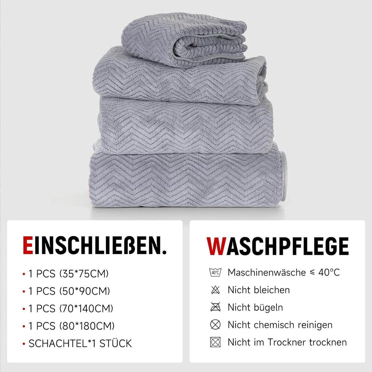 Flauschiges Badetuch mit Aufhänger – Praktisch