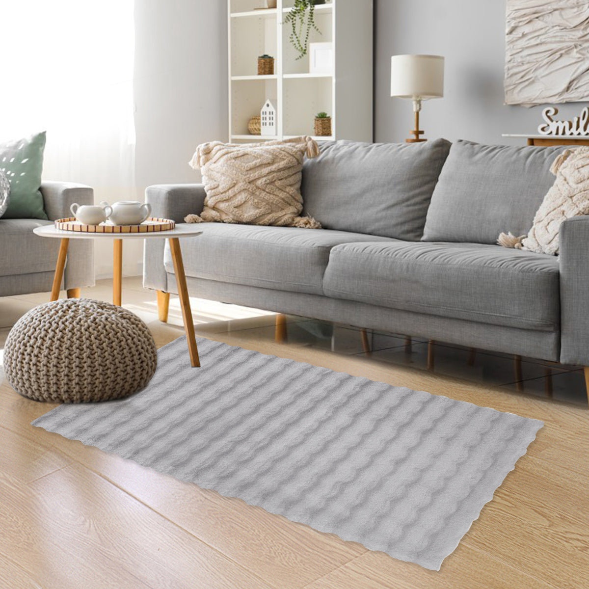 HOMELUX Superweicher Kunstfell Teppich, rutschfest & dekorativ. Idealer Hochflor für Wohnzimmer, Schlafzimmer & Fußbodenheizung geeignet