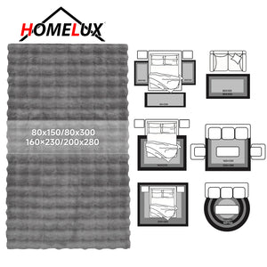 HOMELUX Superweicher Kunstfell Teppich, rutschfest & dekorativ. Idealer Hochflor für Wohnzimmer, Schlafzimmer & Fußbodenheizung geeignet