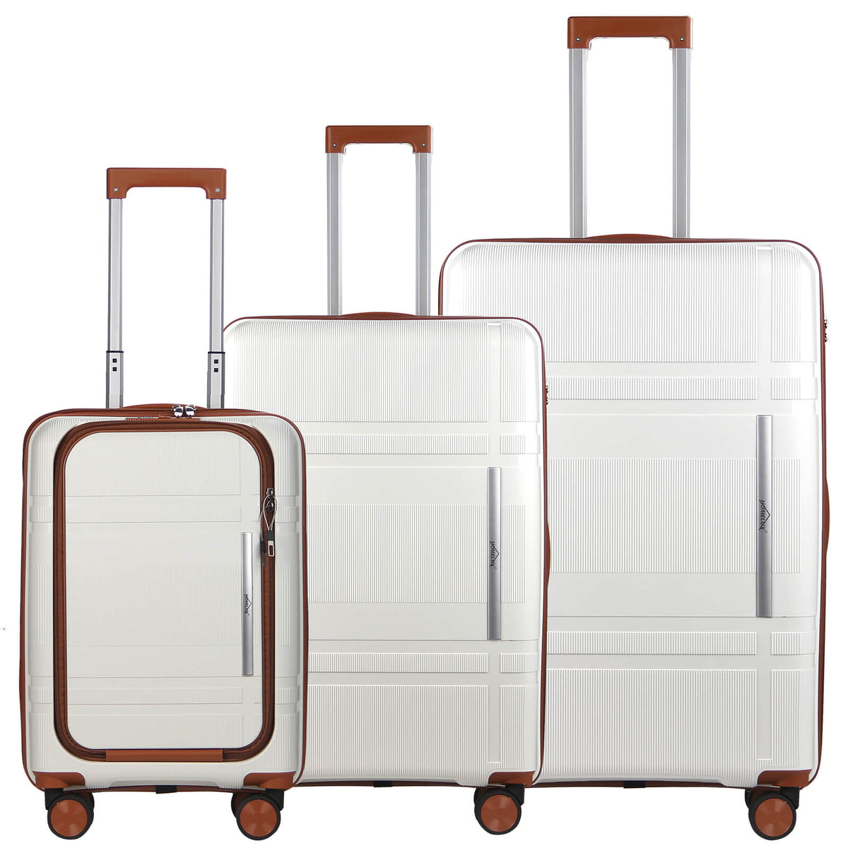 HOMELUX 3-teiliges Kofferset Schwarz Hartschale ABS Leicht Trolley Rollkoffer Hartschalenkoffer Set – M-L-XL