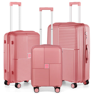 HOMELUX Hartschalenkoffer Set 3-teilig ABS Leicht Trolley Kofferset Rollkoffer Reisekoffer Hartschale M-L-XL