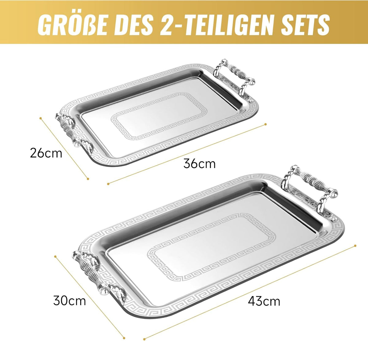 Elegantes HOMELUX Tablett-Set – die perfekte Wahl für Ihr Zuhause