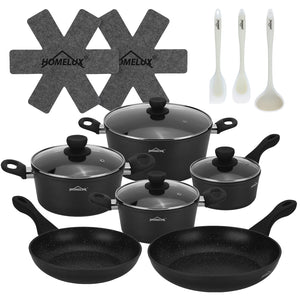 15tlg Topfset Induktions Töpfe Set Antihaft-beschichtete Aluminium KochtopfSet Homelux Töpfe Set