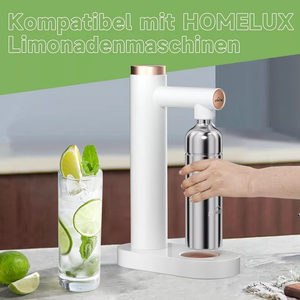 HOMELUX Sprudelwasser-Macher in Weiß, mit / ohne 1L PET-Flasche 316 Edelstahl-Behälter