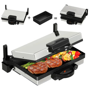 Kontaktgrill: Edelstahl, Antihaft, Multi-Grill & Brotmaschine