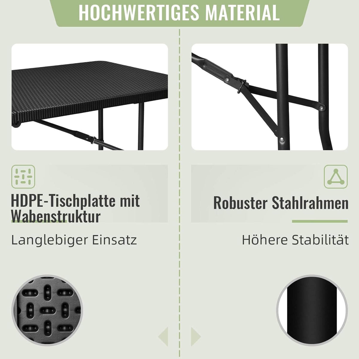 Bierzelt-Set mit Hammerschlag-Optik und schwarzem Design