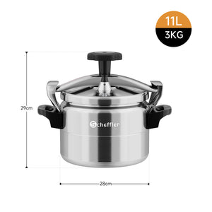 Induktionstauglicher Aluguss-Kochtopf in Silber