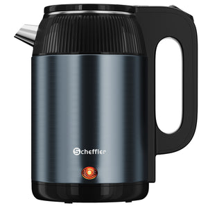 Wasserkocher 2,2L Kabellos 1500W BPA-frei, Schnellkochend, Retro Design Blau/Roségold