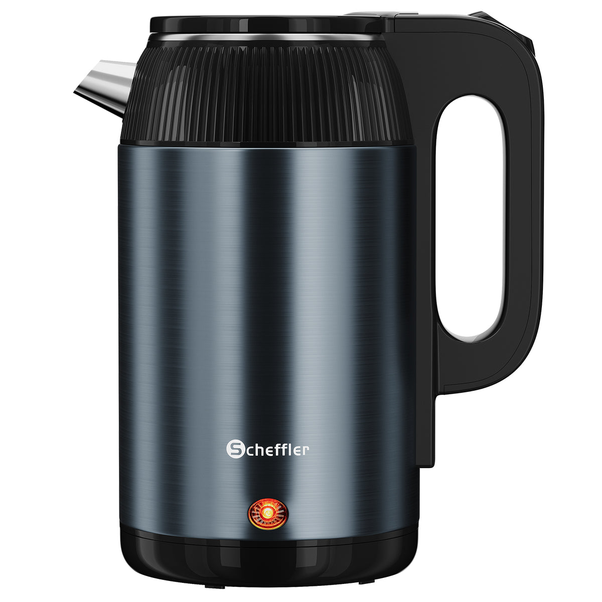 Wasserkocher 3L Kabellos 1500W BPA-frei, Schnellkochend, Retro Design Blau/Roségold