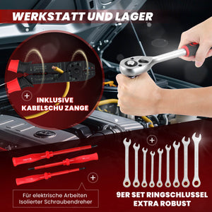 Werkzeugkoffer 409-tlg, Aluminiumkoffer