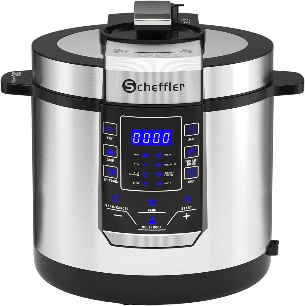 Multikocher 6L 1000W Edelstahl Reiskocher Schnellkochtopf Dampfgarer Reis