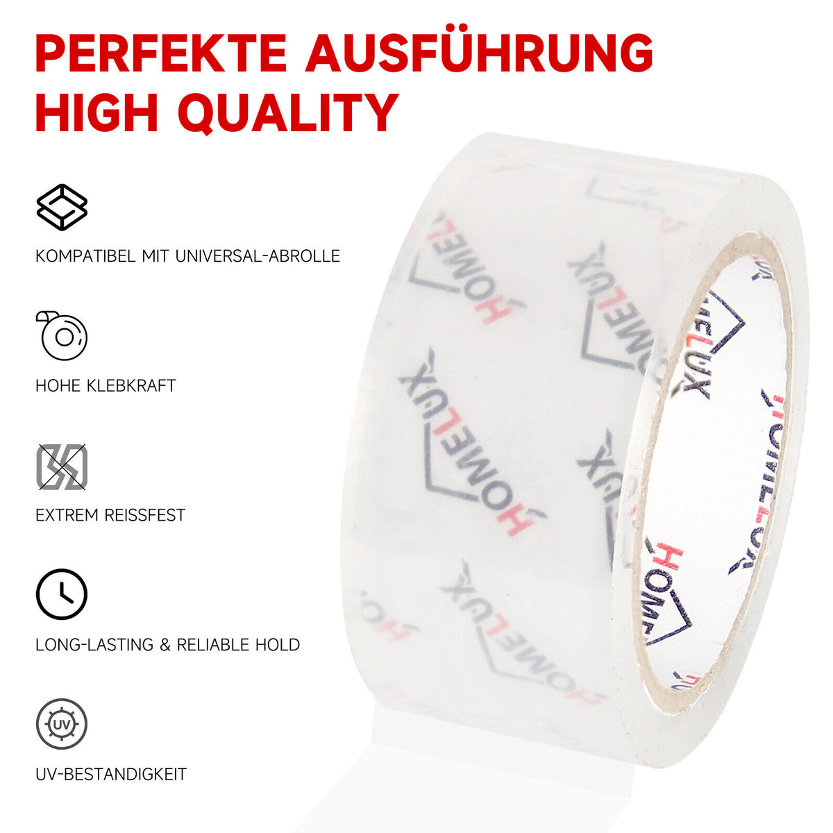 Packing tape hand dispenser including 2 rolls of adhesive tape Transparent adhesive tape dispenser 